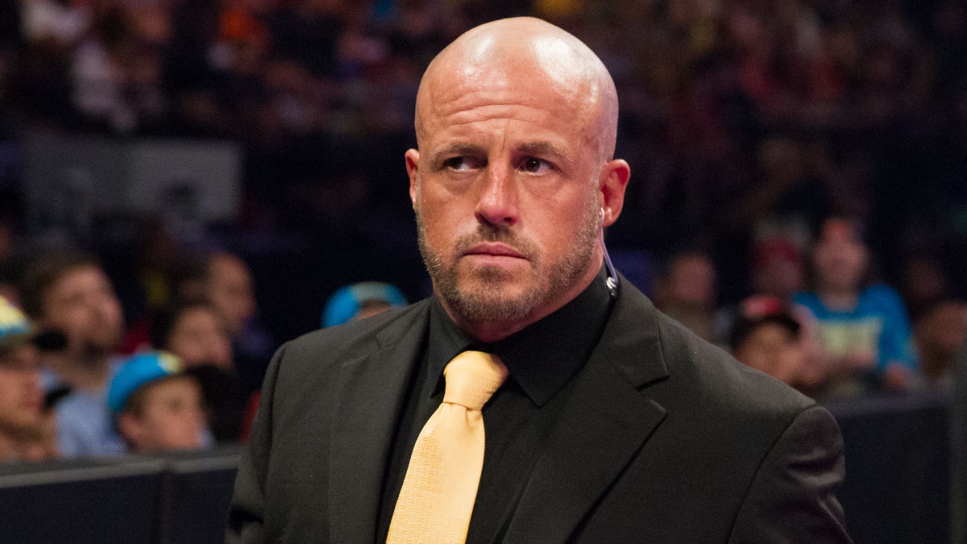 Joey Mercury as part of J&J security after returning to WWE